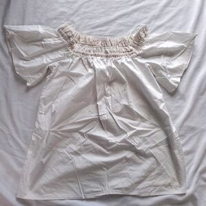 Banana Republic Off Shoulder Short Sleeve Cotton Top